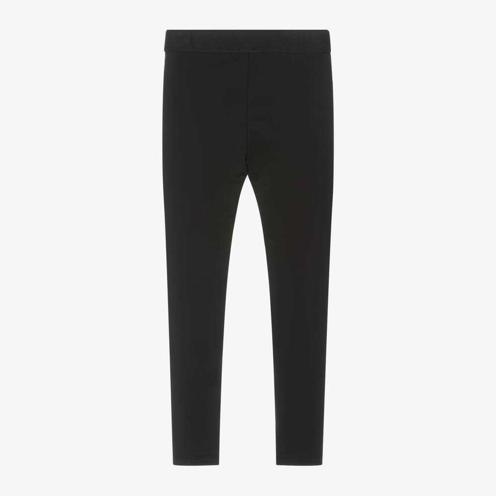 BOSS-Girls Black Logo Leggings | Childrensalon Outlet