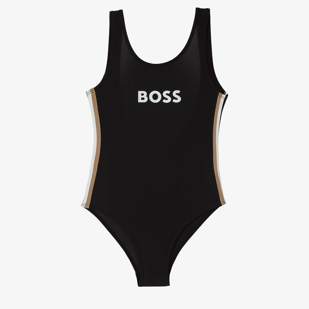 BOSS - Maillot de bain noir fille | Childrensalon