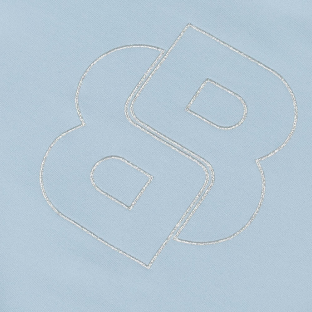 BOSS-فستان تريكو أزرق سماوي للبنات | Childrensalon Outlet