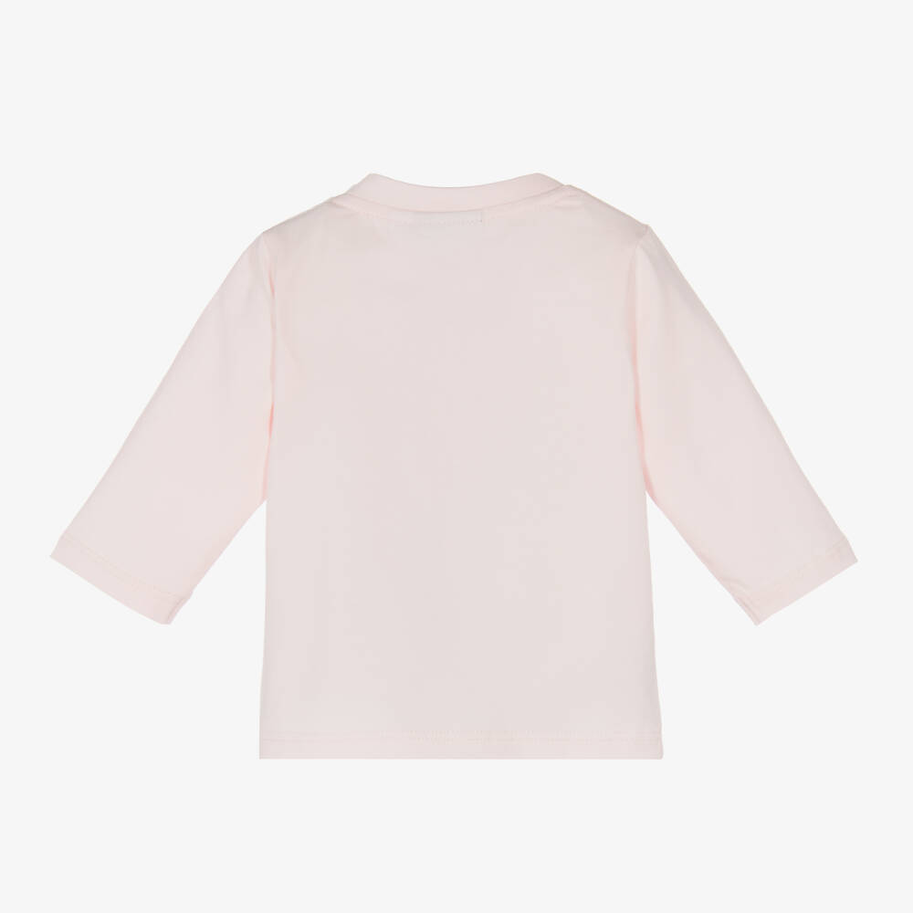 BOSS-توب قطن لون زهري للبنات | Childrensalon Outlet