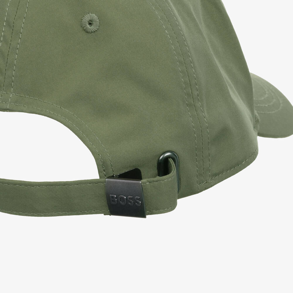 BOSS-Girls Khaki Green Logo Cap | Childrensalon Outlet