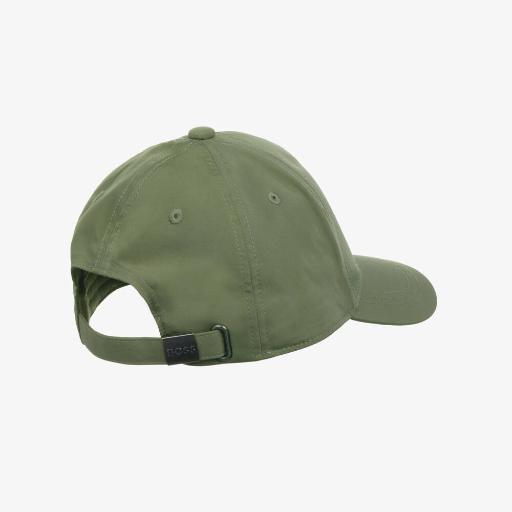 BOSS-Girls Khaki Green Logo Cap | Childrensalon Outlet