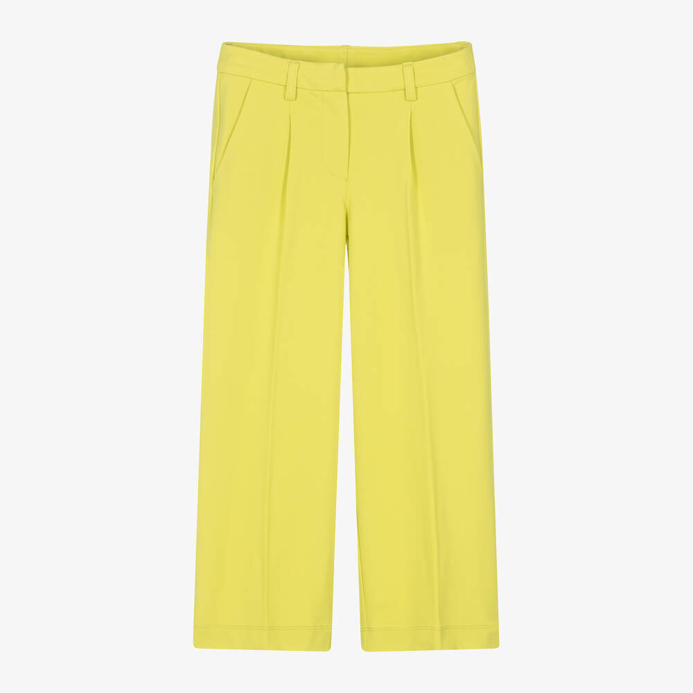 BOSS-Girls Lime Green Wide Leg  Milano Trousers | Childrensalon Outlet