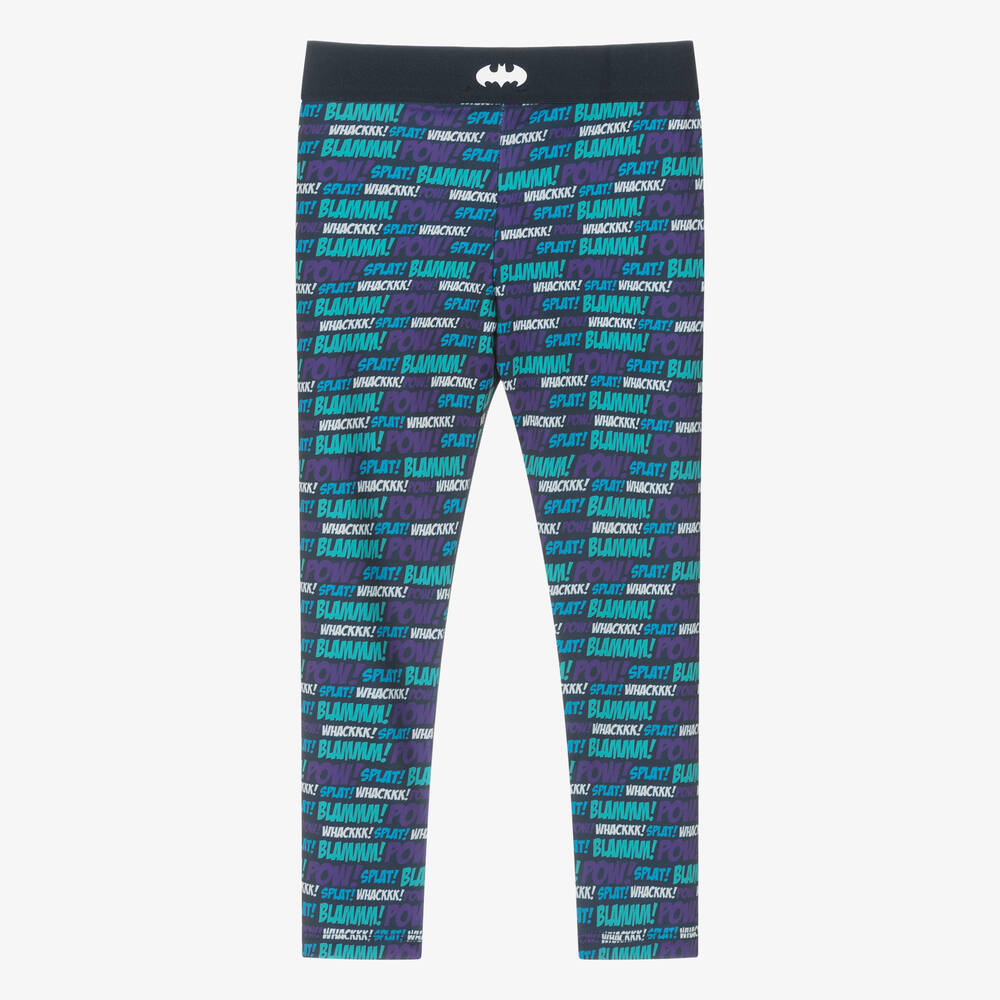 BOSS-Синие легинсы со знаком Бэтмена для девочек | Childrensalon Outlet