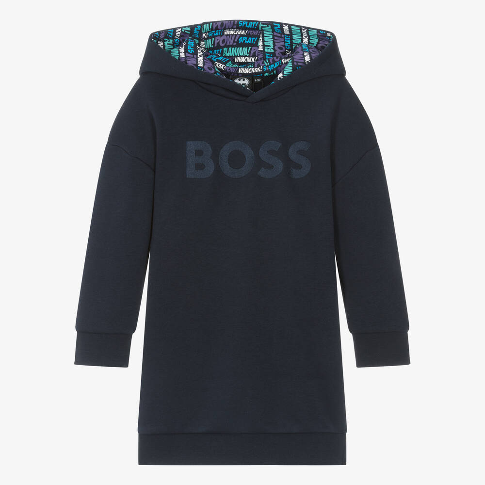 BOSS - Robe bleu marine en coton Batman | Childrensalon