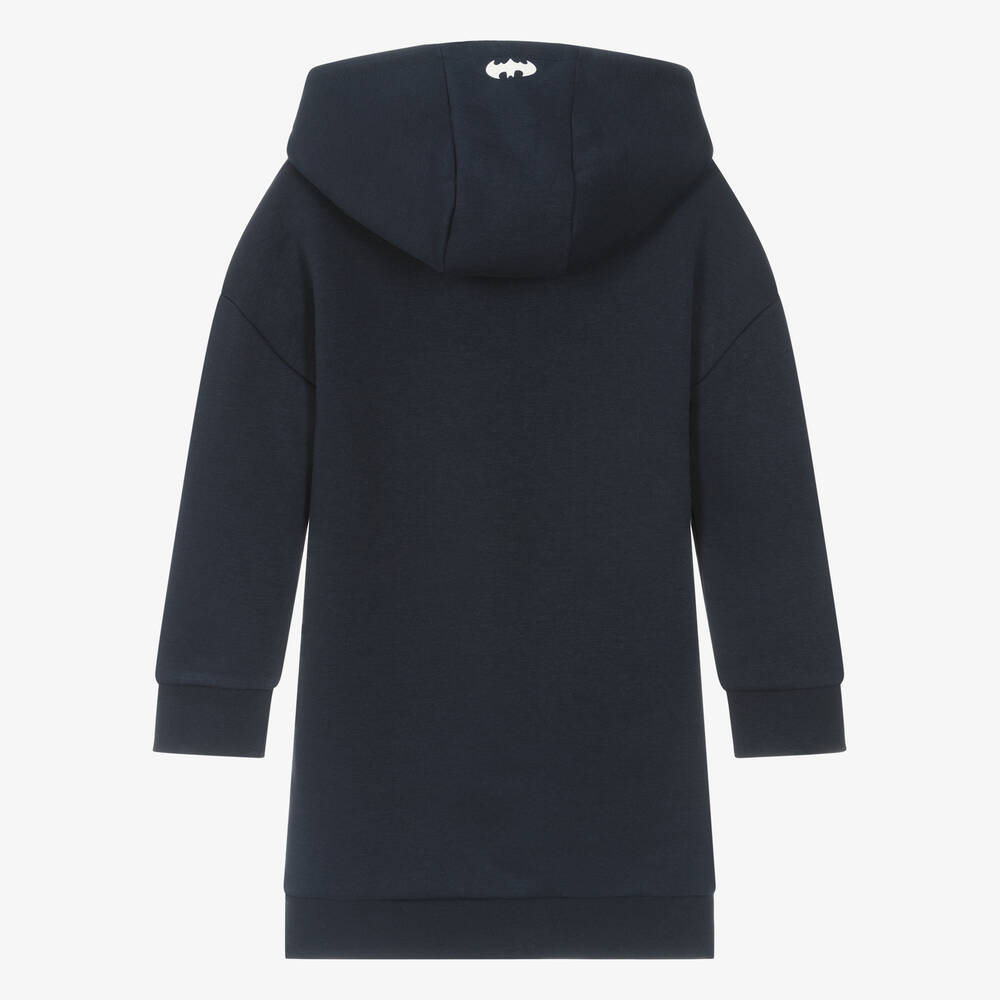 BOSS-Синее хлопковое платье со знаком Бэтмена | Childrensalon Outlet