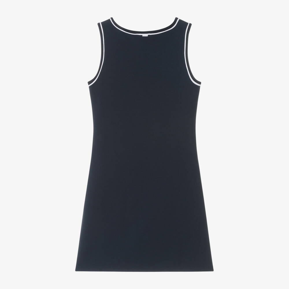 BOSS-فستان ميلانو بلا أكمام للبنات باللون الكحلي | Childrensalon Outlet