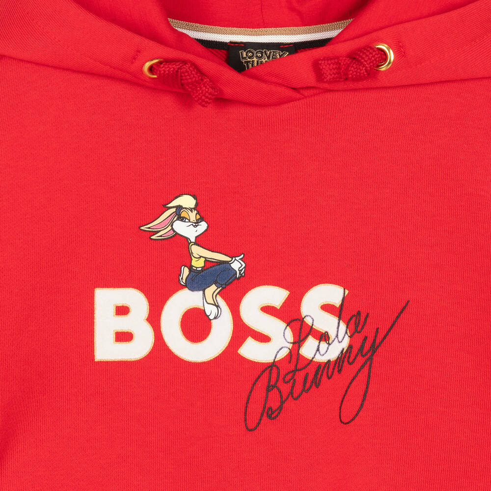 بوس-فستان قطن جيرسي لون أحمر | Childrensalon Outlet