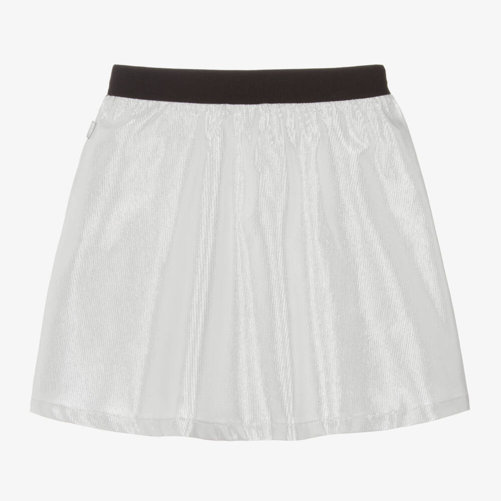 BOSS-Girls Shimmering Silver Skirt | Childrensalon Outlet