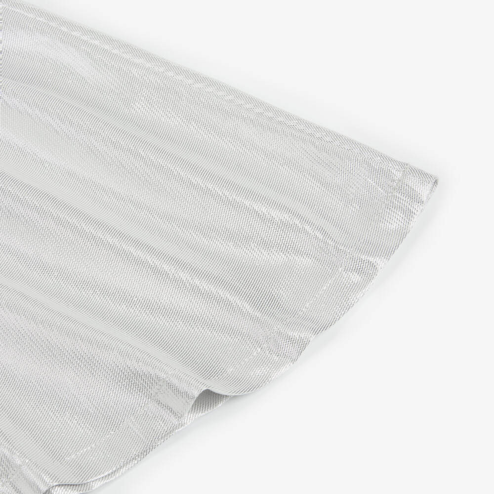 BOSS-Girls Shimmering Silver Skirt | Childrensalon Outlet
