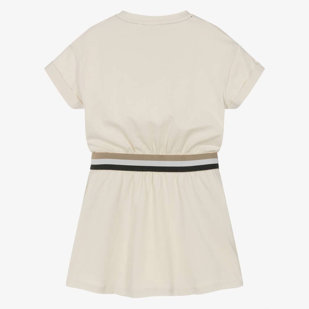 BOSS-Girls Soft Ivory Knit Dress | Childrensalon Outlet