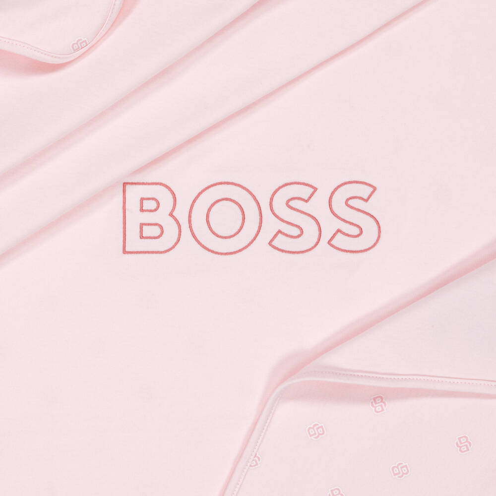 BOSS-Girls' Soft Pink Jersey Wrap | Childrensalon Outlet