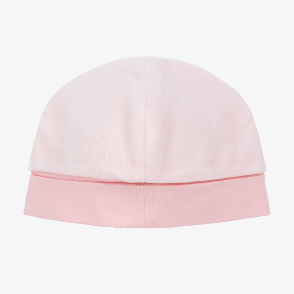 BOSS-Girls Velour Pink Cap | Childrensalon Outlet