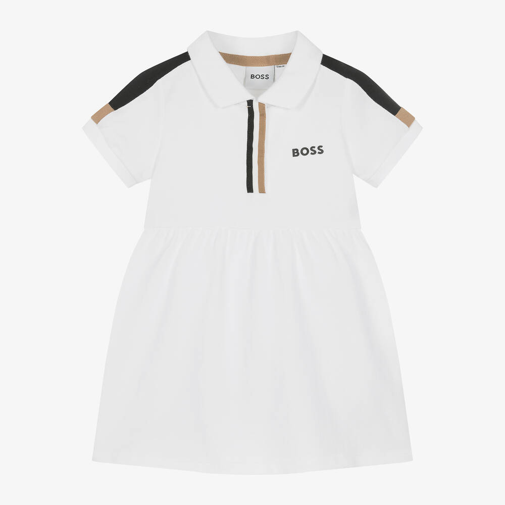White dress polo shirt cheap