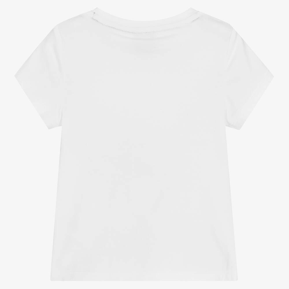 BOSS-Белая футболка с Лолой | Childrensalon Outlet