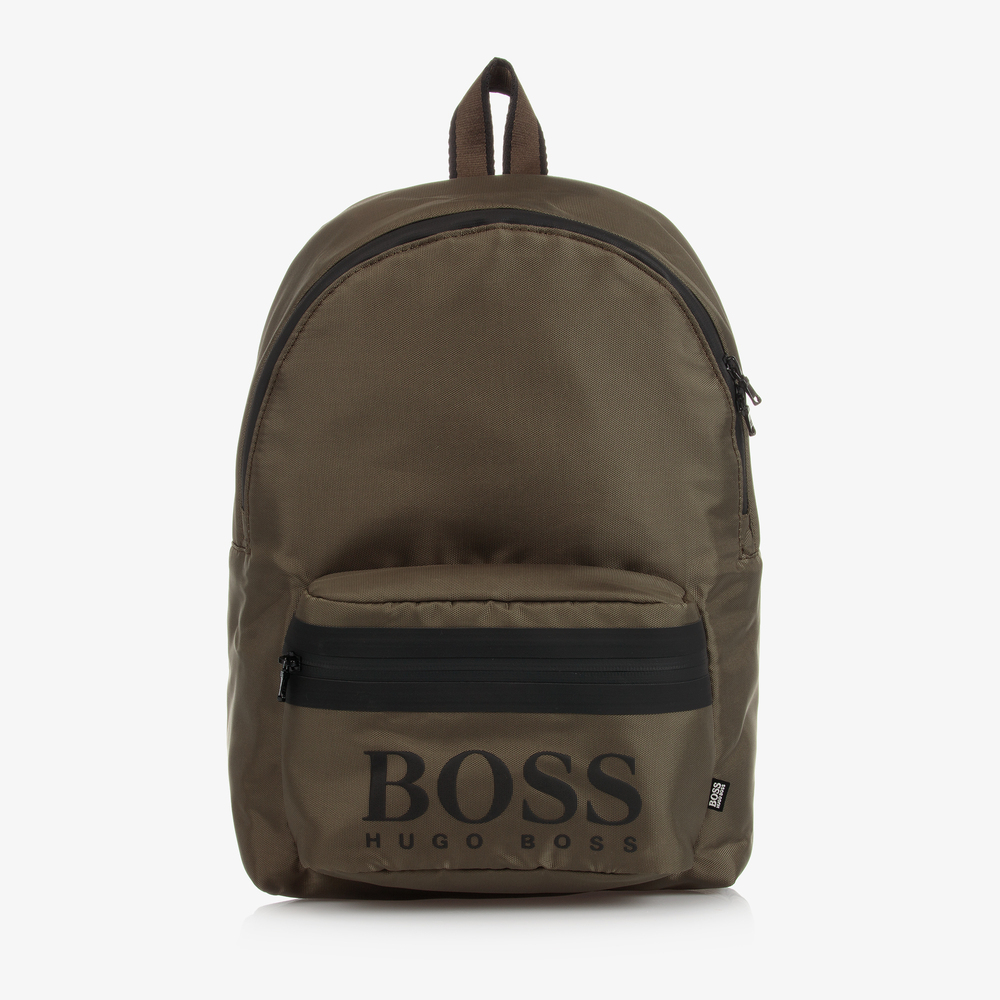 BOSS - Green Logo Backpack (37cm) | Childrensalon