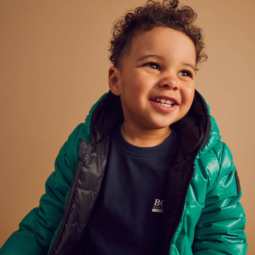 BOSS-Green Reversible Puffer Jacket | Childrensalon Outlet