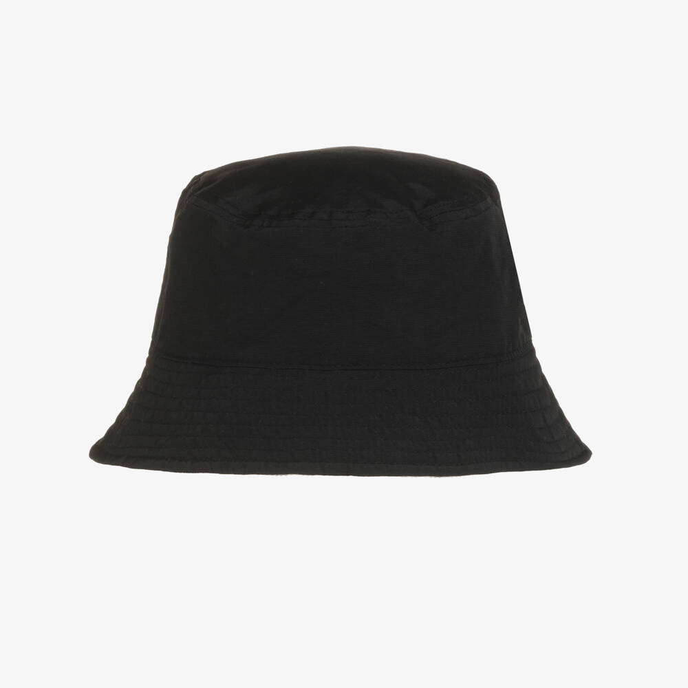BOSS-Ivory & Black Reversible Bucket Hat | Childrensalon Outlet