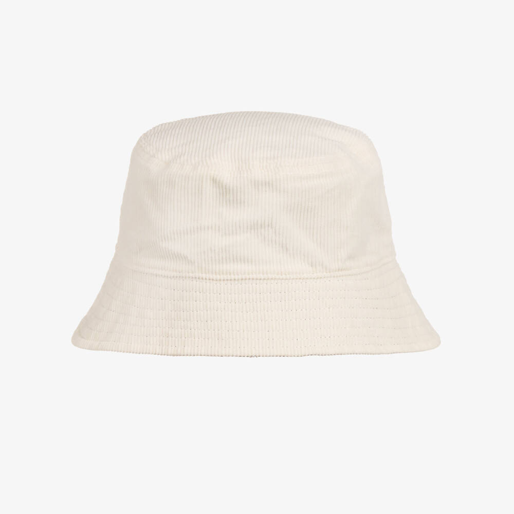 BOSS-Ivory & Black Reversible Bucket Hat | Childrensalon Outlet
