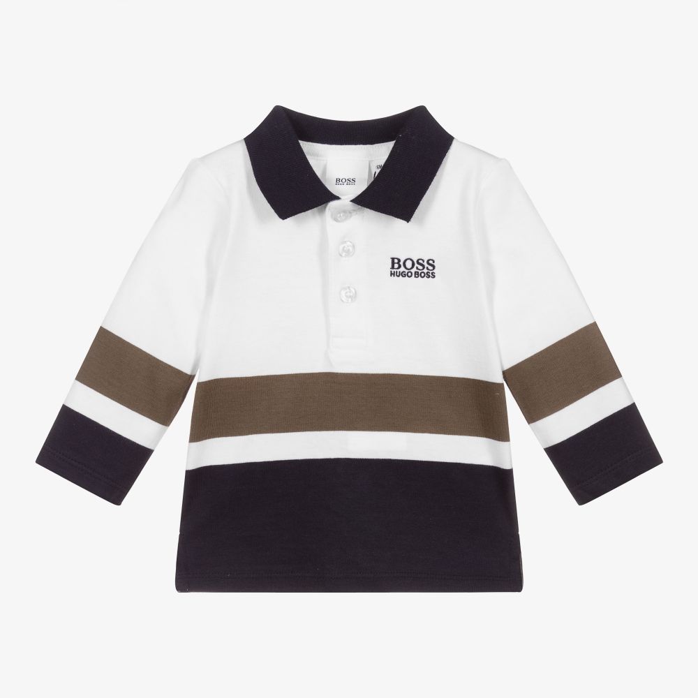 BOSS - Polo color-block en coton | Childrensalon