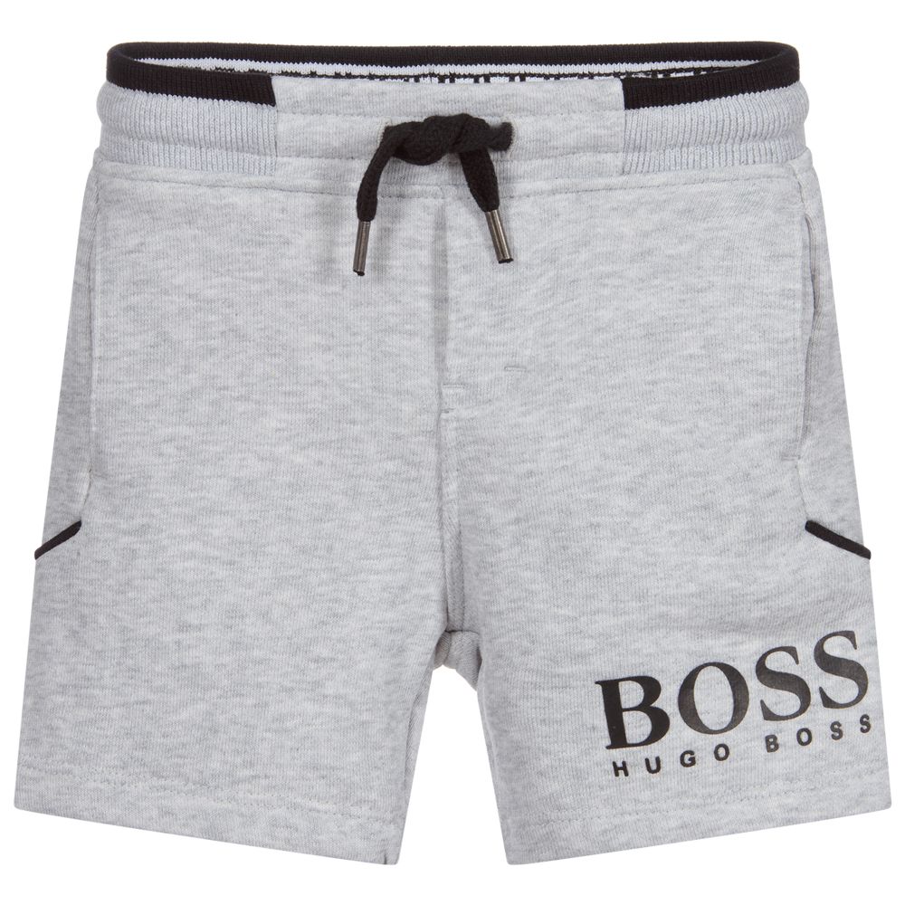 BOSS - Short gris en jersey | Childrensalon