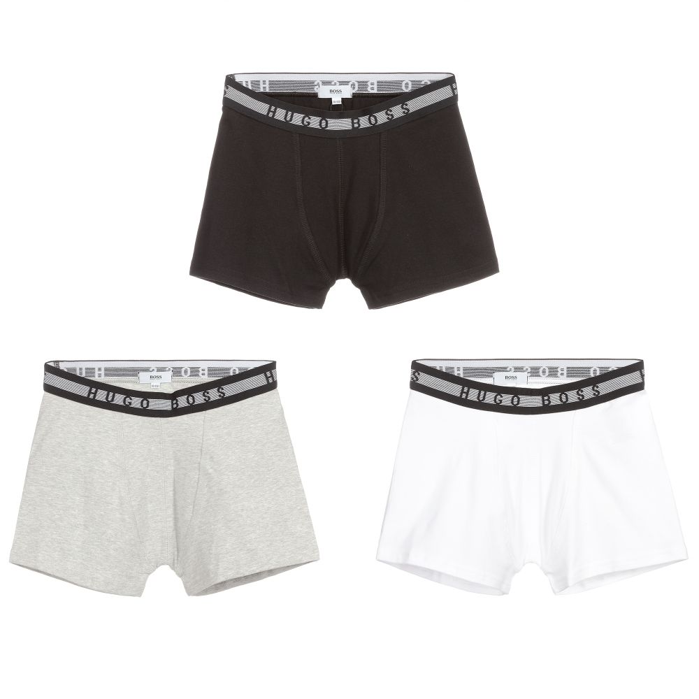 BOSS - Teen Logo Boxers (3 Pack) | Childrensalon