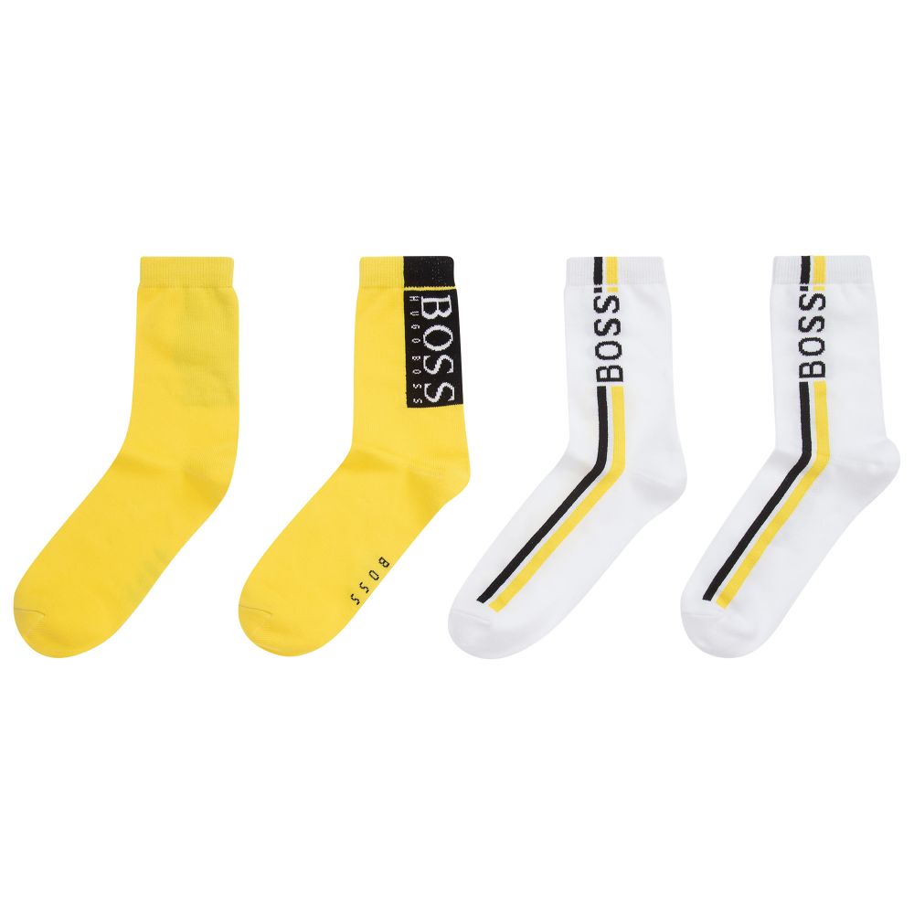 BOSS Teen Logo Socks 2 Pack Childrensalon Outlet