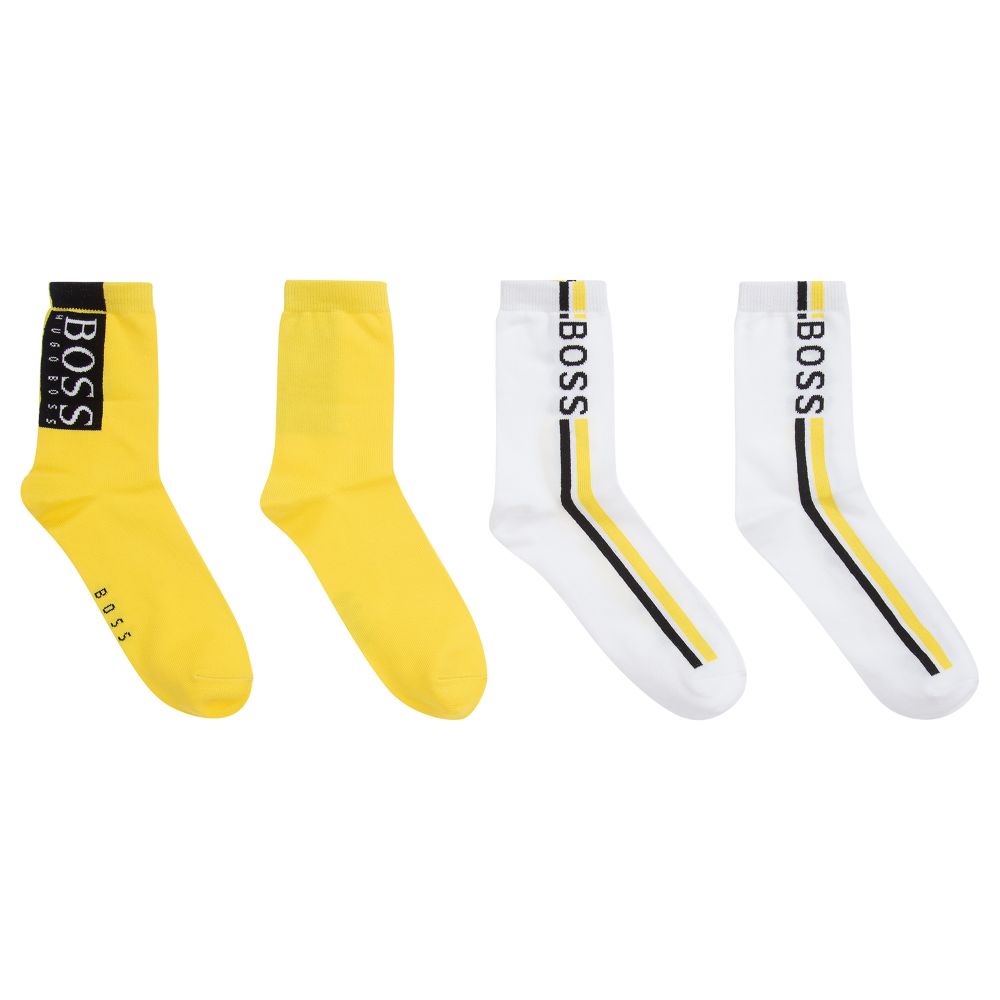 BOSS - Teen Logo Socks (2 Pack) | Childrensalon