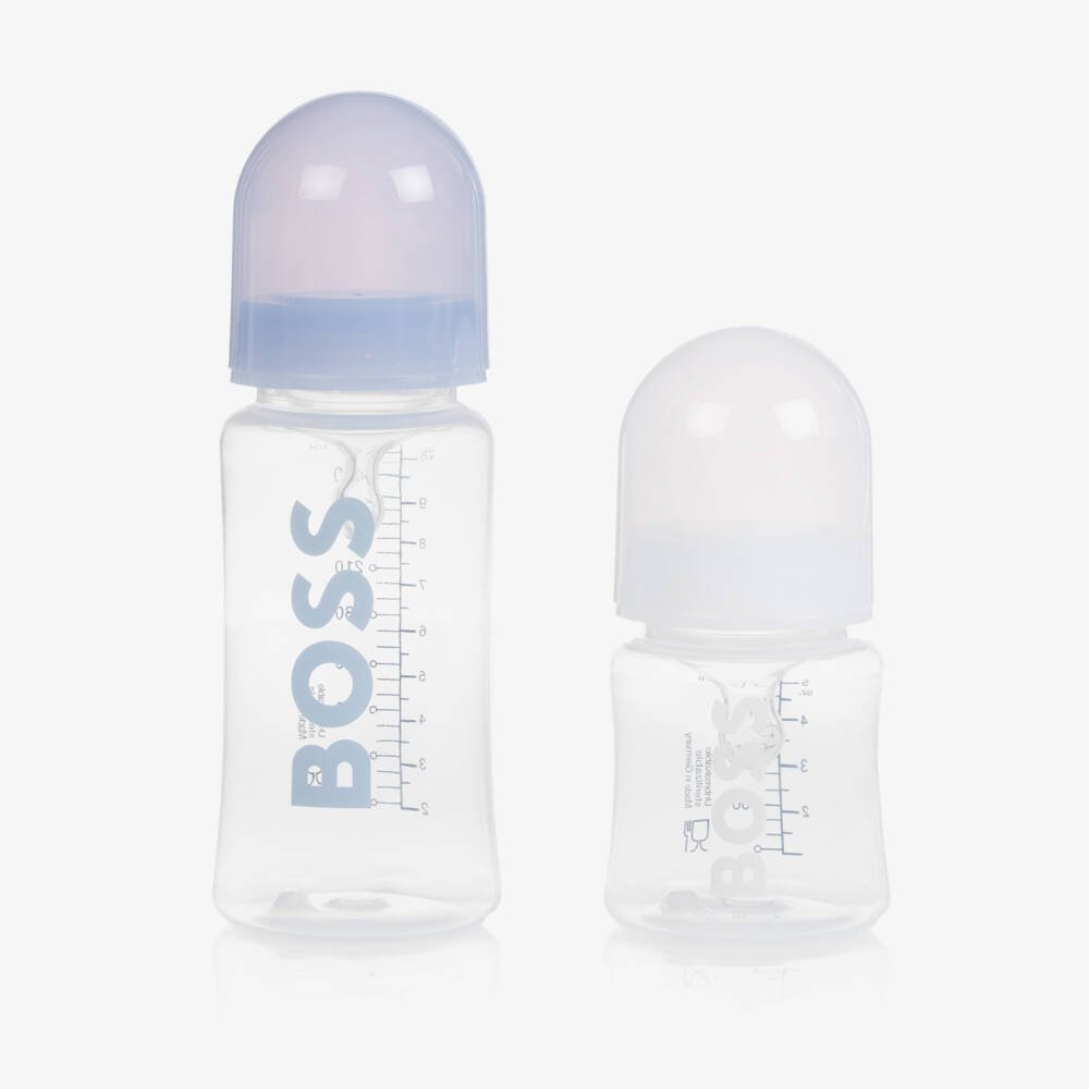 BOSS-Light Blue Baby Bottles (2 Pack) | Childrensalon Outlet