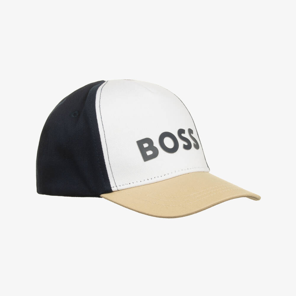 BOSS-Little Boys' Colorblock Cotton Cap | Childrensalon Outlet