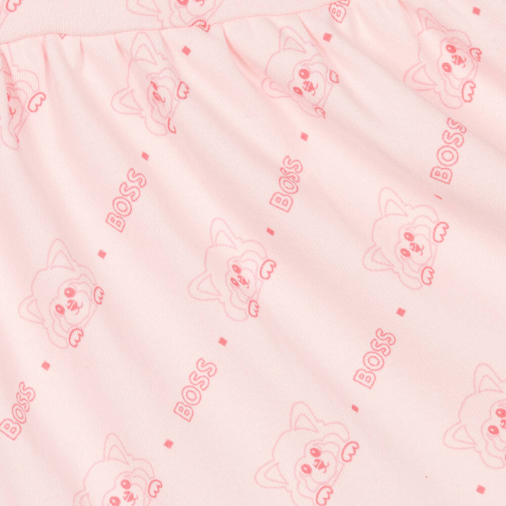 BOSS-Little Ladies Soft Pink Polo Frock | Childrensalon Outlet