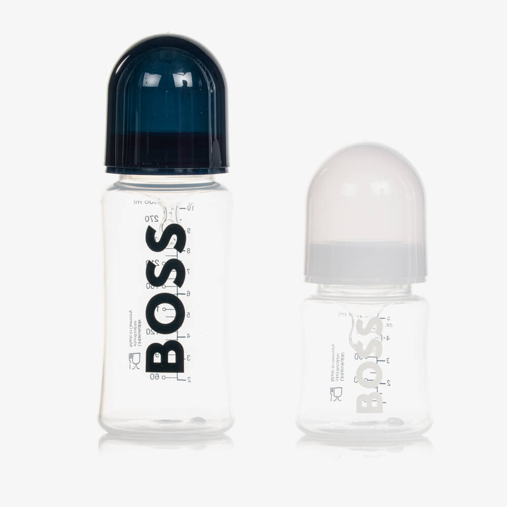 BOSS-Navy Blue Baby Bottles (2 Pack) | Childrensalon Outlet