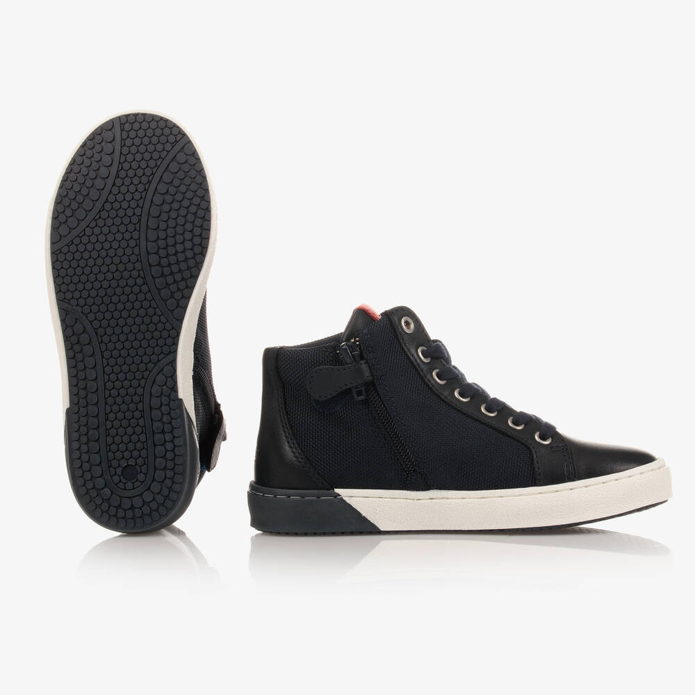 BOSS-Синие высокие кроссовки | Childrensalon Outlet