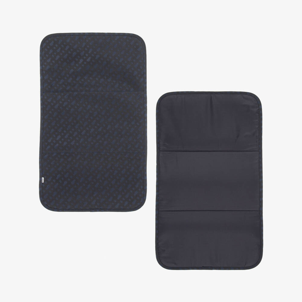 BOSS-Navy Blue Monogram Logo Changing Bag (40cm) | Childrensalon Outlet