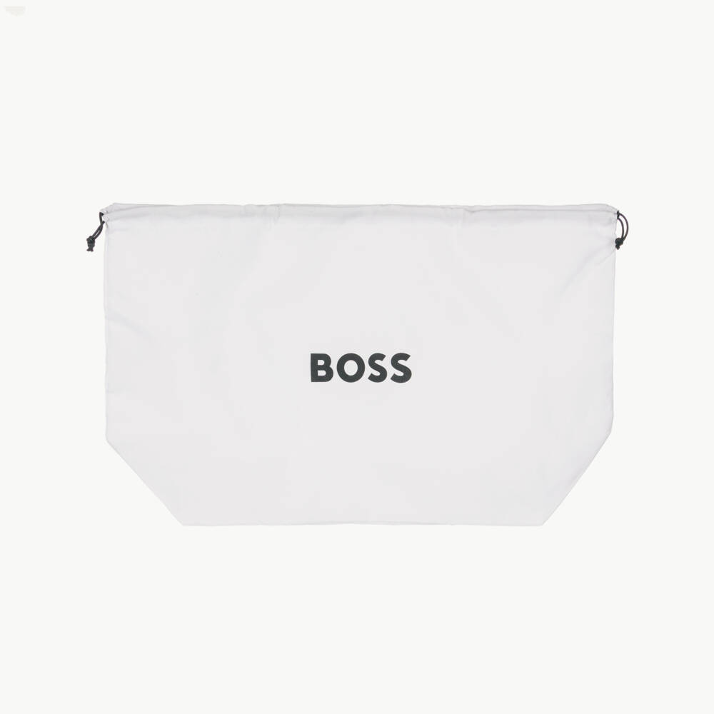 BOSS-Navy Blue Twill Changing Bag (38cm) | Childrensalon Outlet