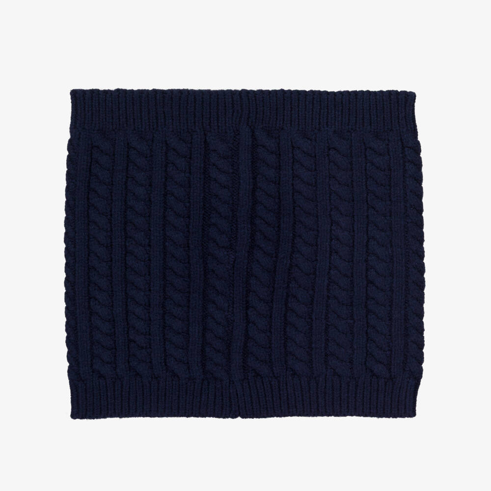 BOSS-Navy Cable Snood | Childrensalon Outlet