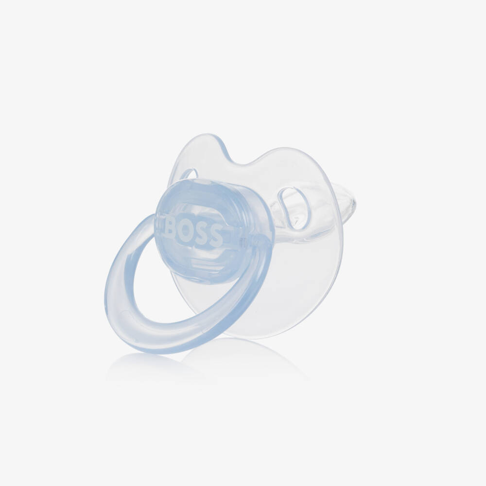 BOSS-Pale Blue Bottle & Dummy Set | Childrensalon Outlet