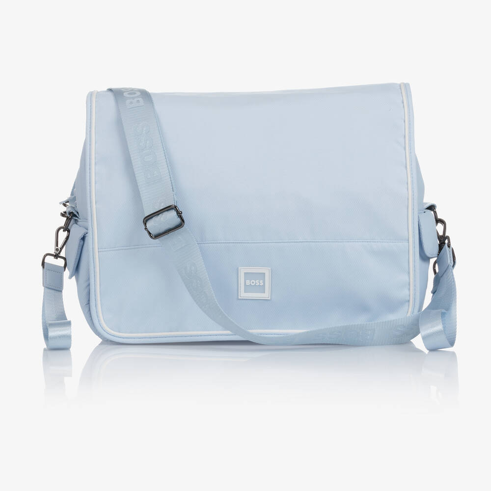 BOSS - Pale Blue Changing Bag (37cm) | Childrensalon