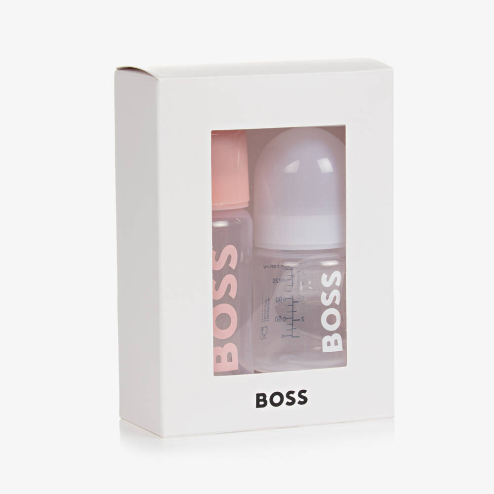 BOSS-Pink Baby Bottles (2 Pack) | Childrensalon Outlet