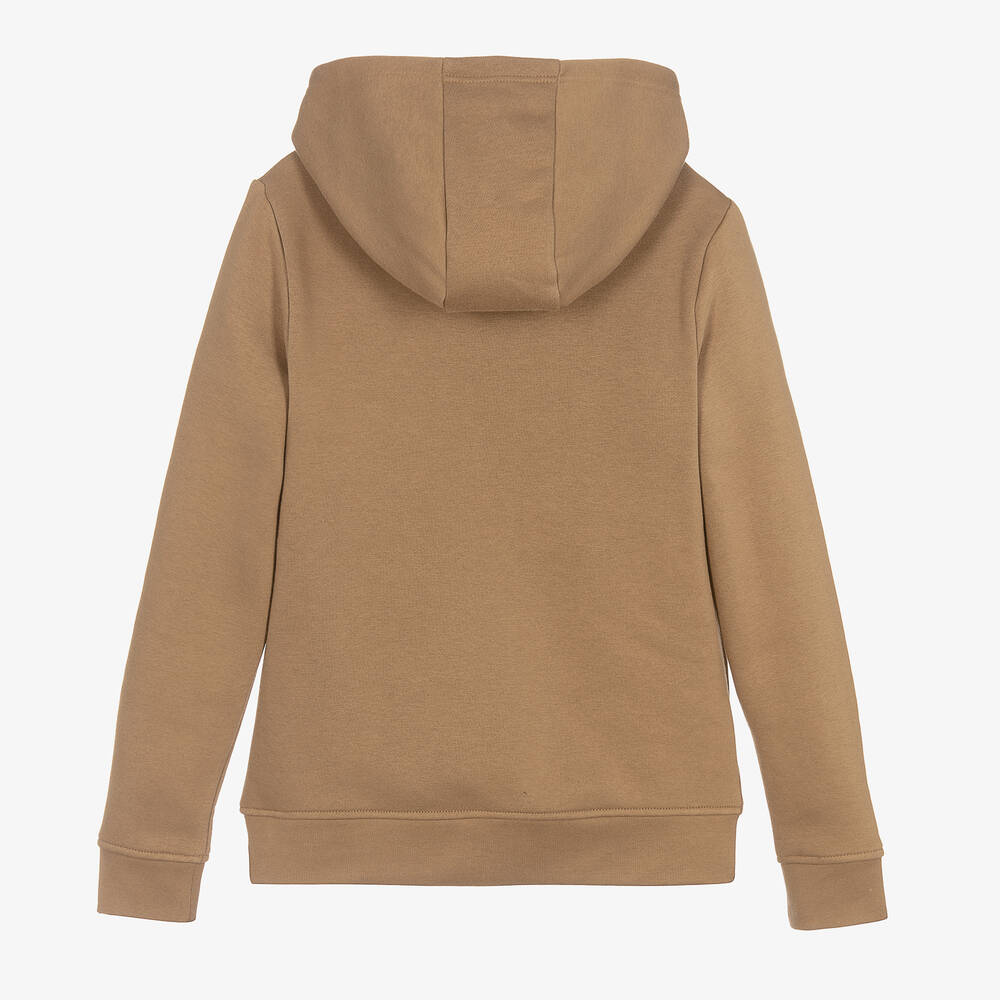 BOSS-Teen Beige Jersey Hoodie | Childrensalon Outlet