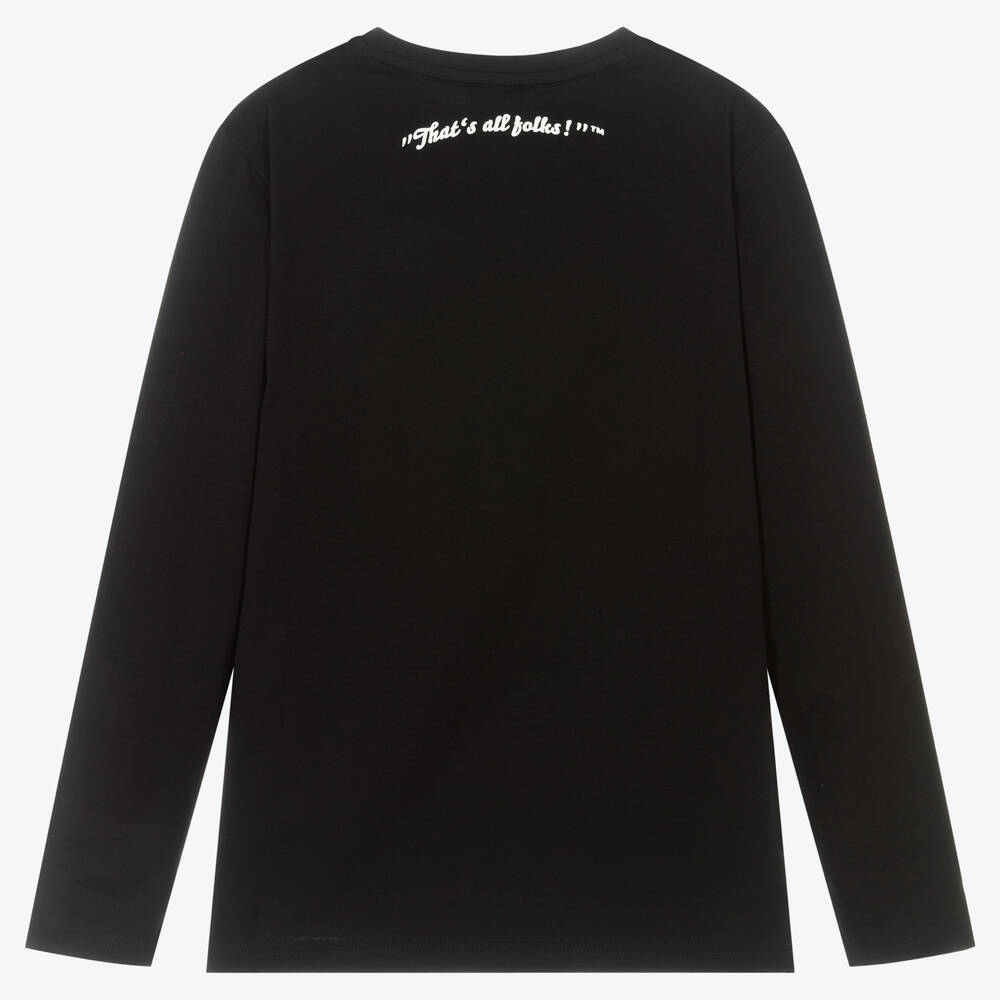 BOSS-Teen Black Looney Tunes™ Logo Top | Childrensalon Outlet