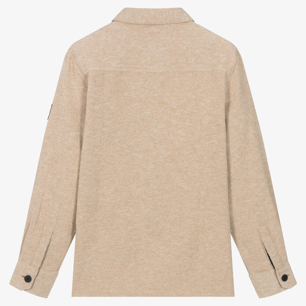 BOSS-Бежевая рубашка для мальчиков | Childrensalon Outlet