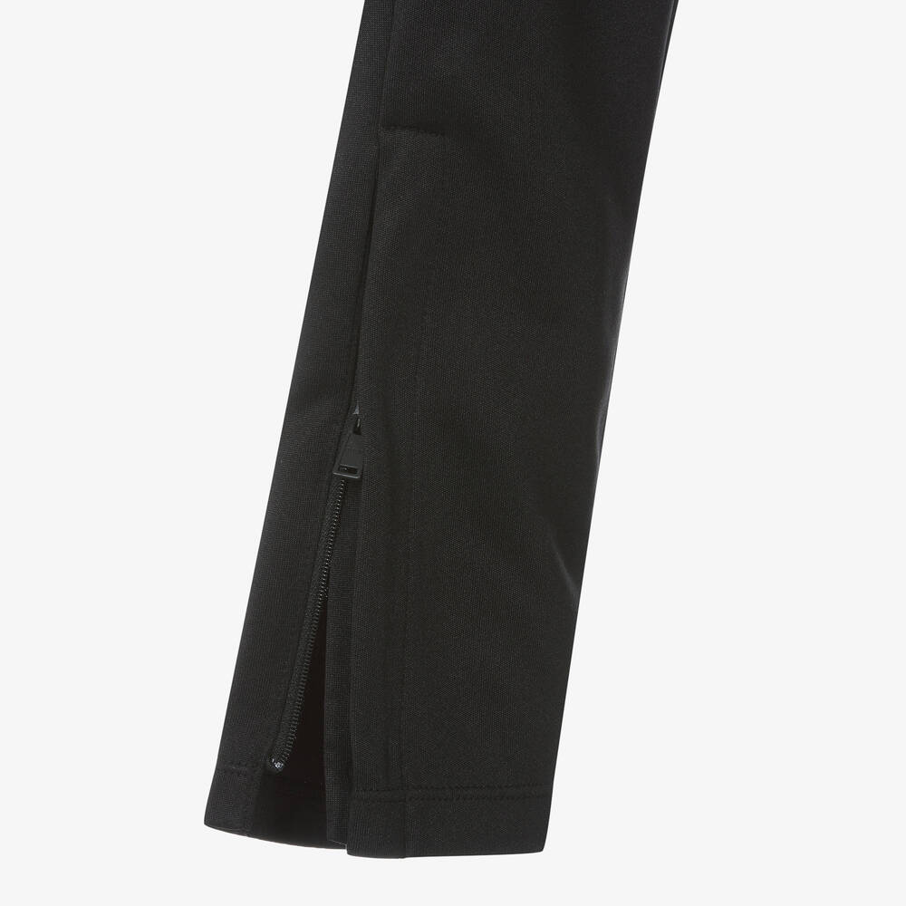BOSS Teen Boys Black Slim Fit Football Joggers