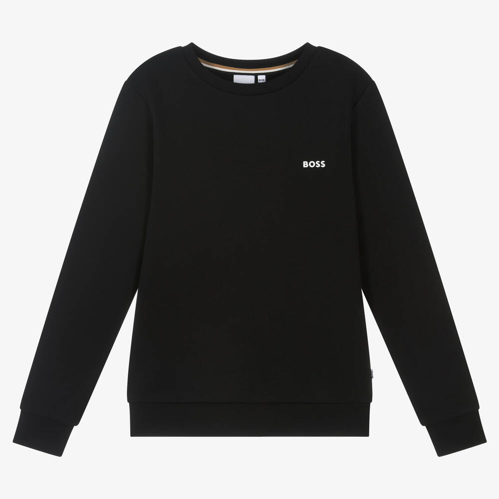 BOSS - Schwarzes Teen Sweatshirt (J) | Childrensalon