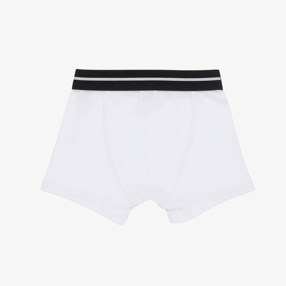 BOSS-Teen Boys Black & White Boxer Shorts (2 Pack) | Childrensalon Outlet