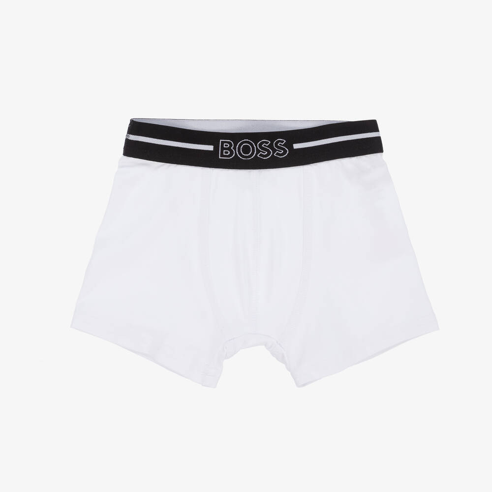 Boys white boxer shorts clearance