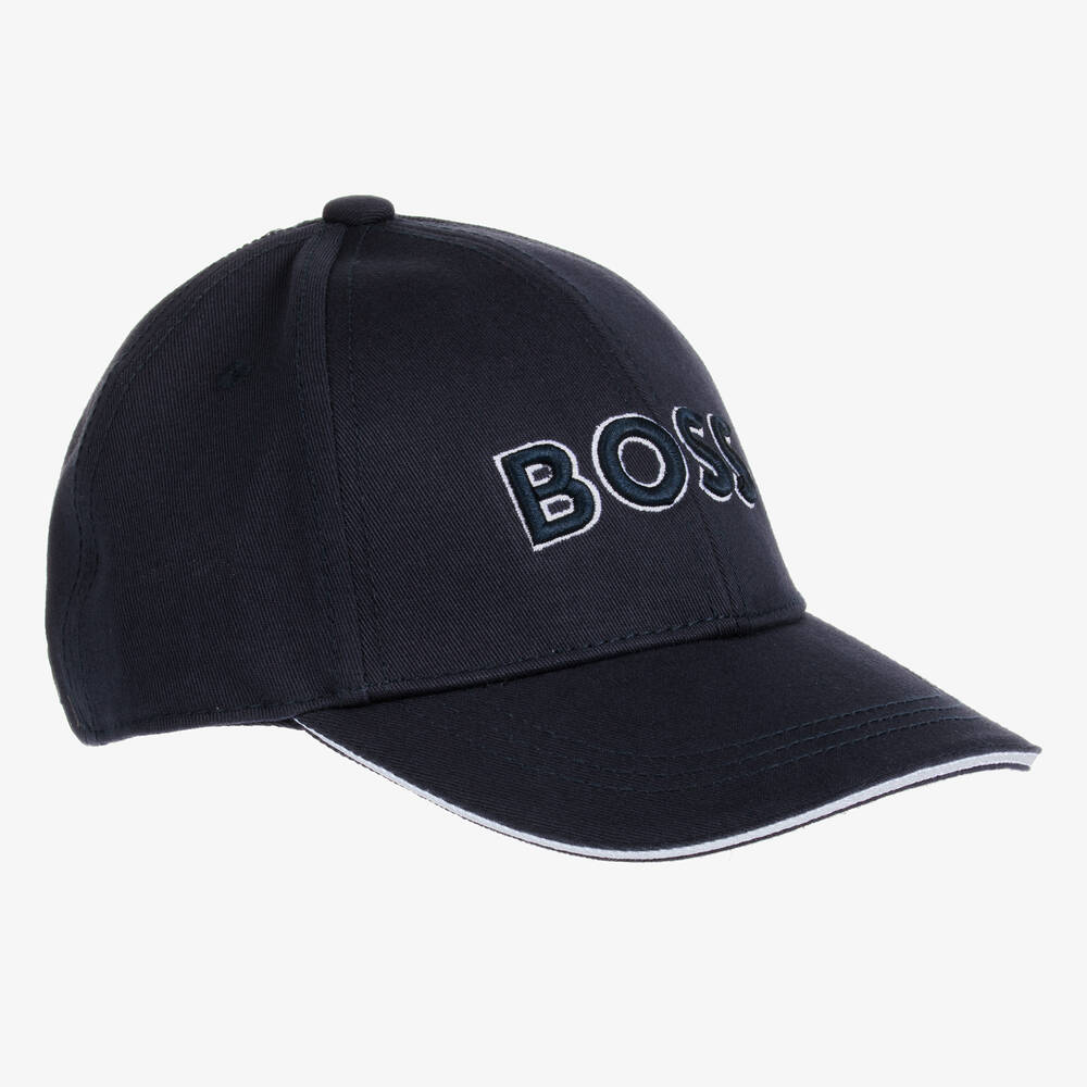 BOSS - Teen Boys Blue Logo Cap | Childrensalon