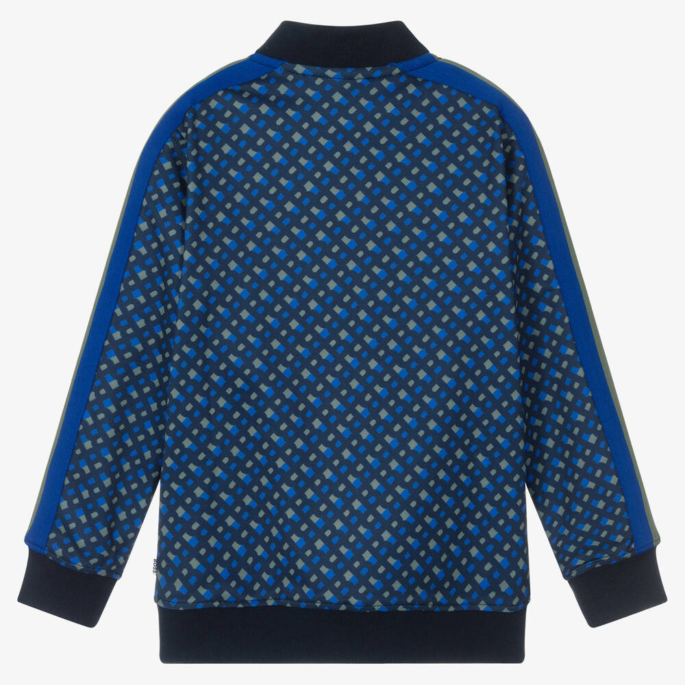 BOSS-Синий топ на молнии для подростков | Childrensalon Outlet