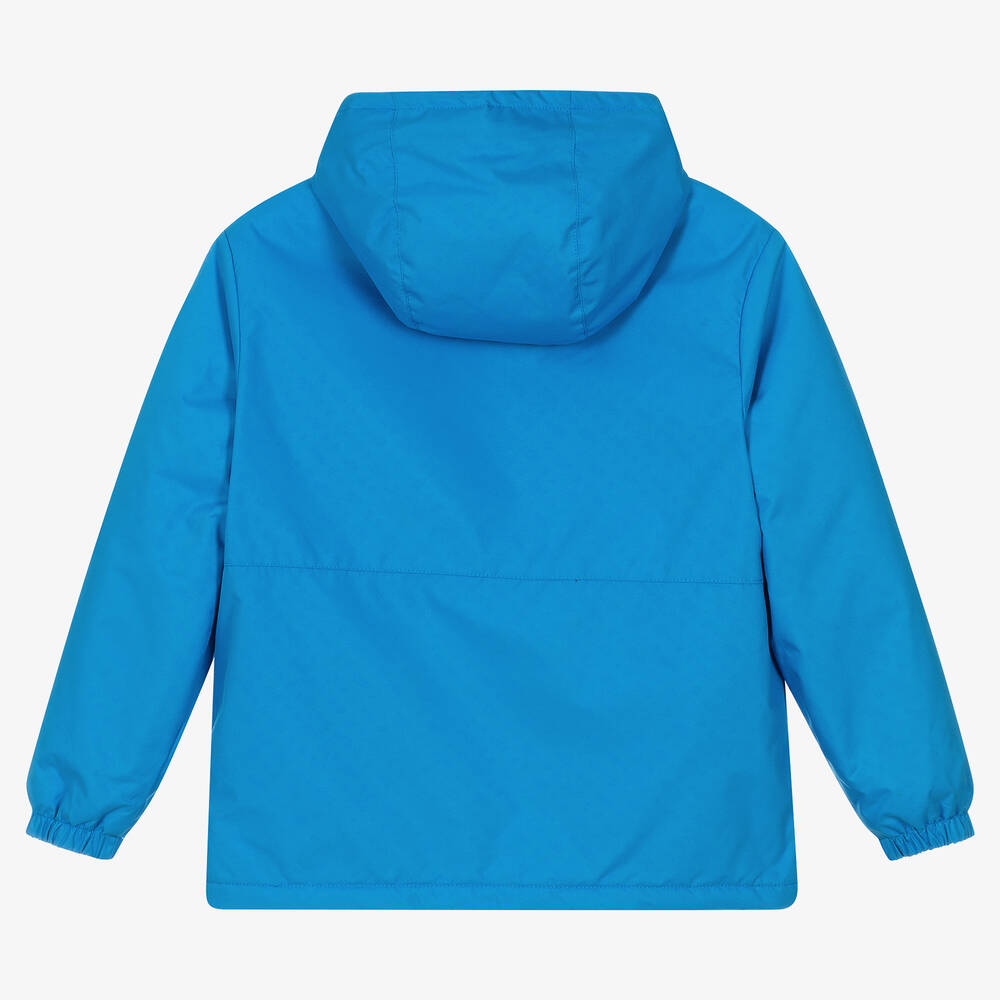 BOSS-Teen Boys Blue Water-Reactive Jacket | Childrensalon Outlet
