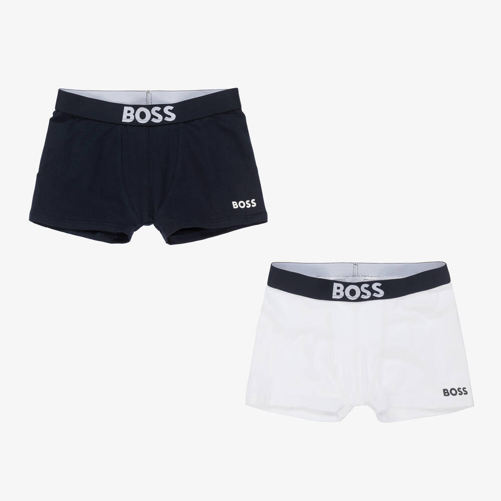 BOSS-Трусы-боксеры для мальчиков-подростков (2шт.) | Childrensalon Outlet